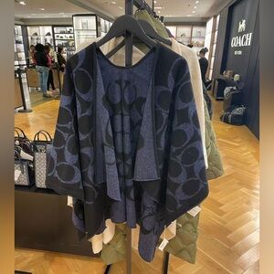 Brand New! Coach’s Women’s Signature Black Cape!